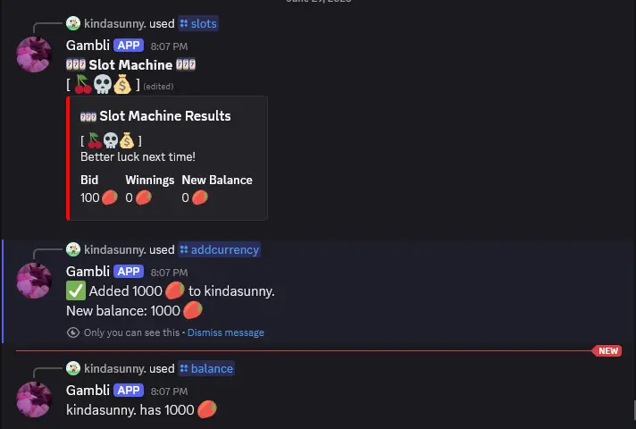 Discord Gambling Bot thumbnail